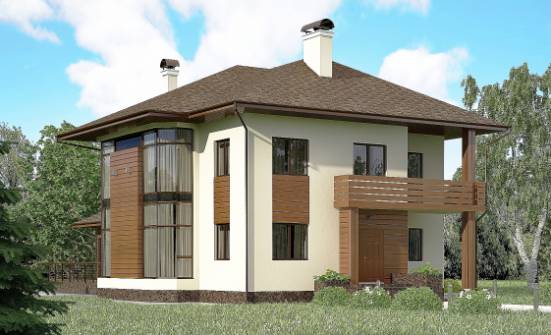 300-001-П Проект двухэтажного дома, красивый домик из кирпича, Саранск