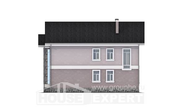 170-008-П Проект двухэтажного дома, классический домик из бризолита, Саранск