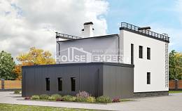 260-002-П Проект двухэтажного дома и гаражом, красивый домик из бризолита, Рузаевка