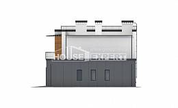 260-002-П Проект двухэтажного дома и гаражом, просторный загородный дом из газобетона, Ковылкино