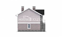 170-008-П Проект двухэтажного дома, экономичный коттедж из теплоблока, Рузаевка