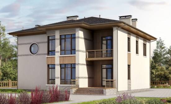 345-001-П Проект двухэтажного дома, красивый коттедж из газосиликатных блоков, Рузаевка