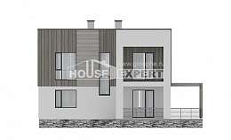 150-017-П Проект двухэтажного дома, скромный коттедж из пеноблока, Ковылкино