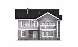 170-008-П Проект двухэтажного дома, экономичный домик из теплоблока, Рузаевка