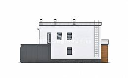 260-002-П Проект двухэтажного дома и гаражом, современный домик из блока, Рузаевка